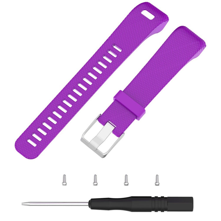 Yndigt Garmin Vivosmart HR+ Silikone Rem - Lilla#serie_1