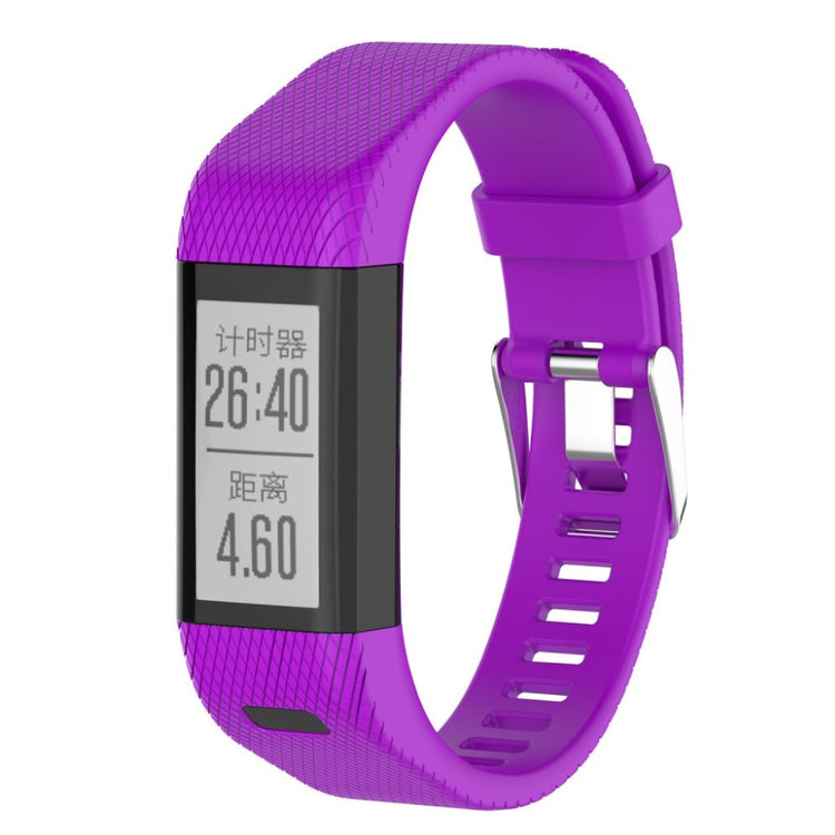 Yndigt Garmin Vivosmart HR+ Silikone Rem - Lilla#serie_1