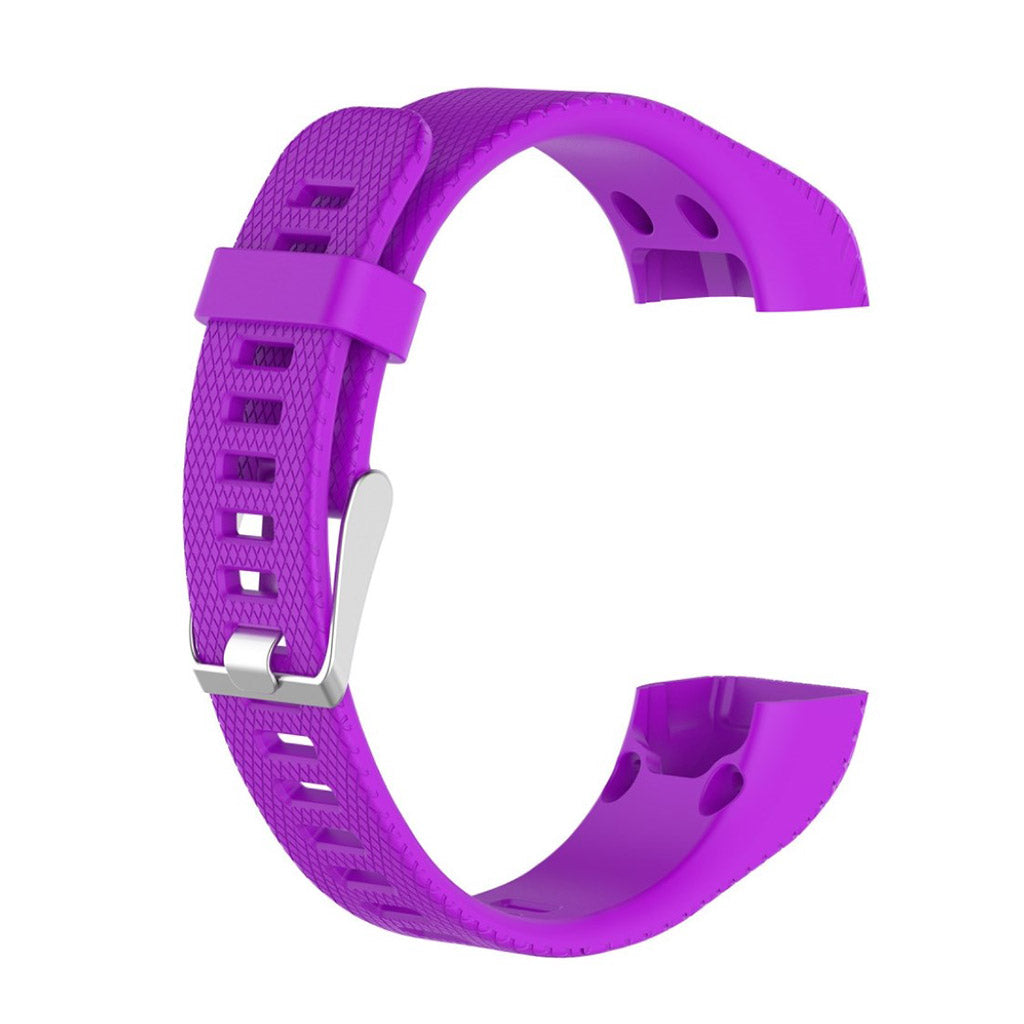 Yndigt Garmin Vivosmart HR+ Silikone Rem - Lilla#serie_1