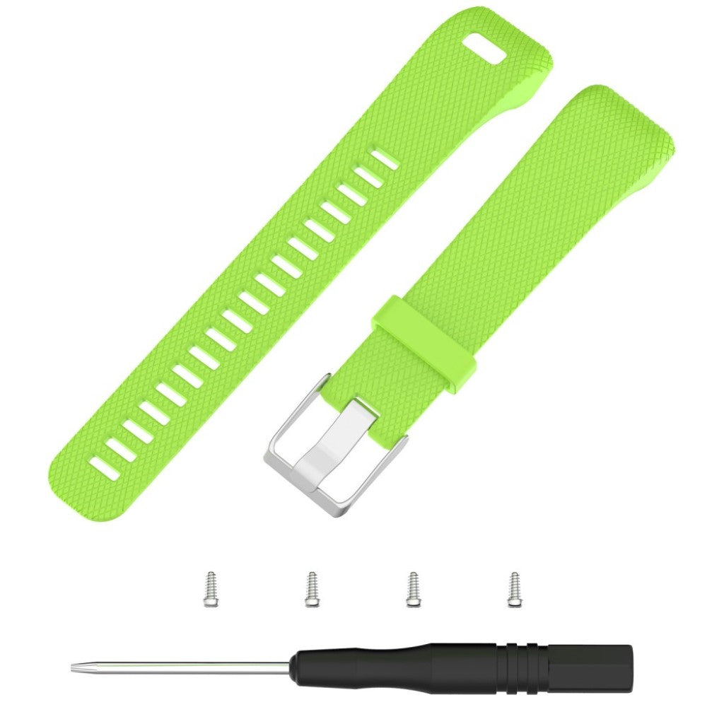 Yndigt Garmin Vivosmart HR+ Silikone Rem - Grøn#serie_4