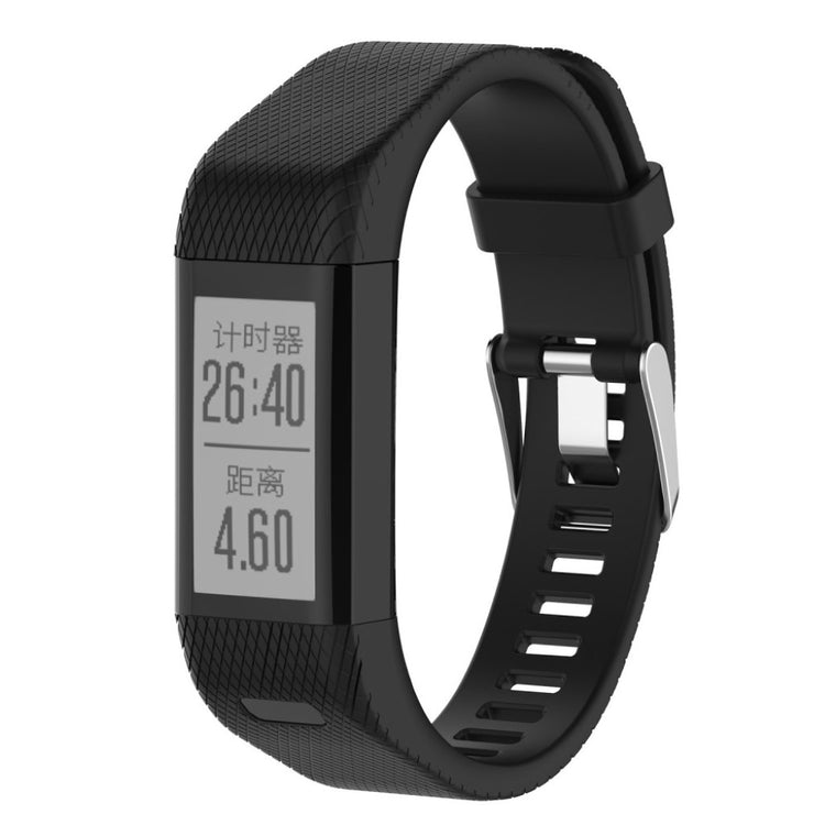 Yndigt Garmin Vivosmart HR+ Silikone Rem - Sort#serie_8