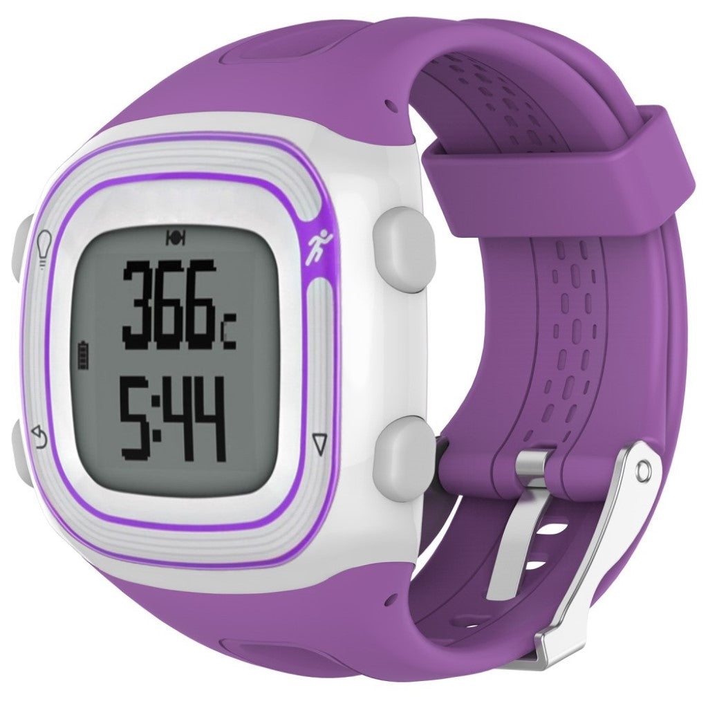 Rigtigt sejt Garmin Forerunner 10 Silikone Rem - Lilla#serie_1