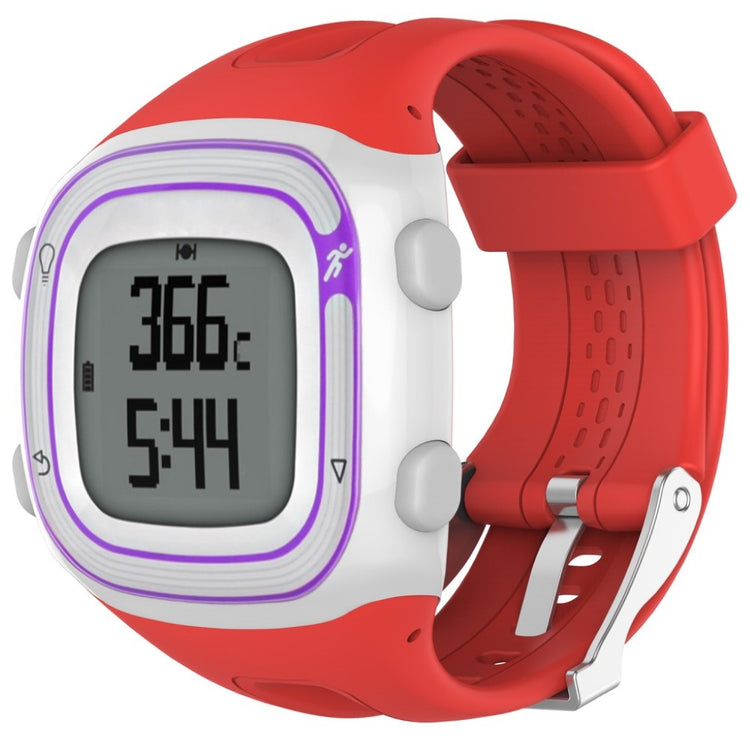 Rigtigt sejt Garmin Forerunner 10 Silikone Rem - Rød#serie_7