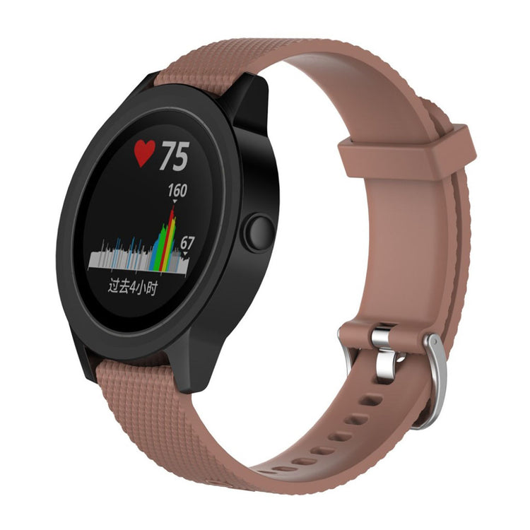 Mega fantastisk Garmin Vivomove HR Silikone Rem - Brun#serie_1