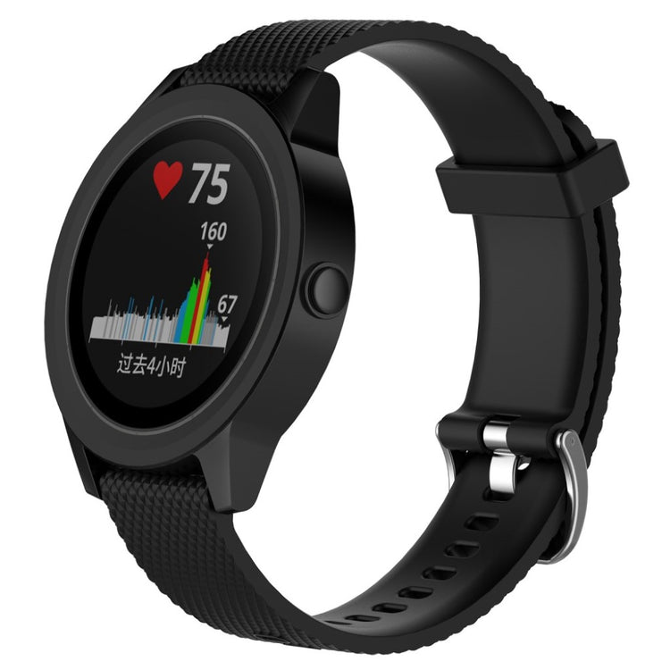 Mega fantastisk Garmin Vivomove HR Silikone Rem - Sort#serie_10