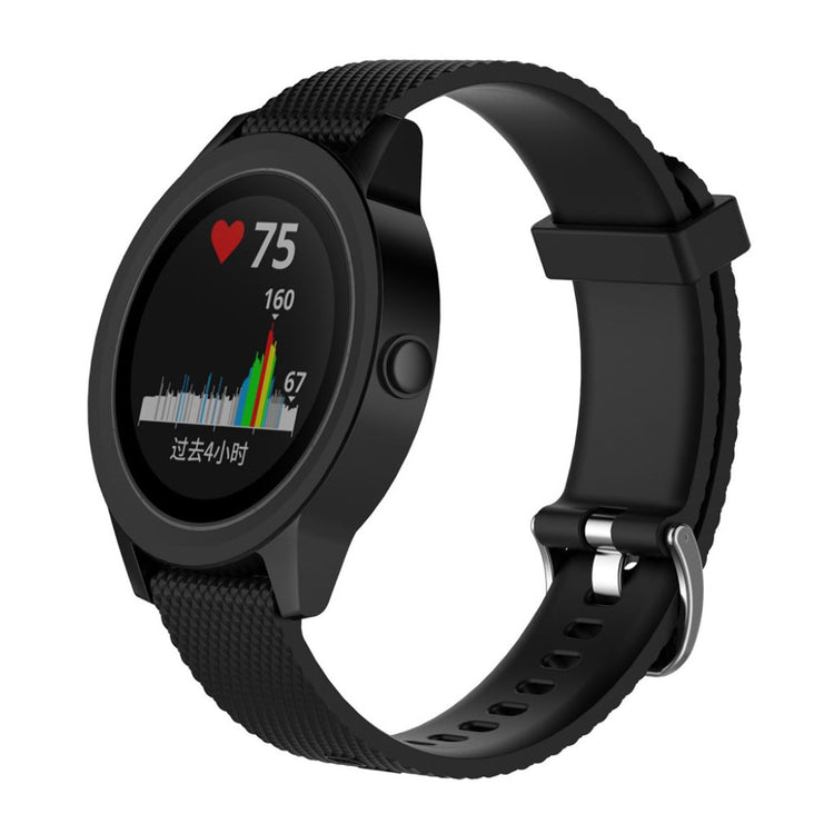 Mega fantastisk Garmin Vivomove HR Silikone Rem - Sort#serie_10