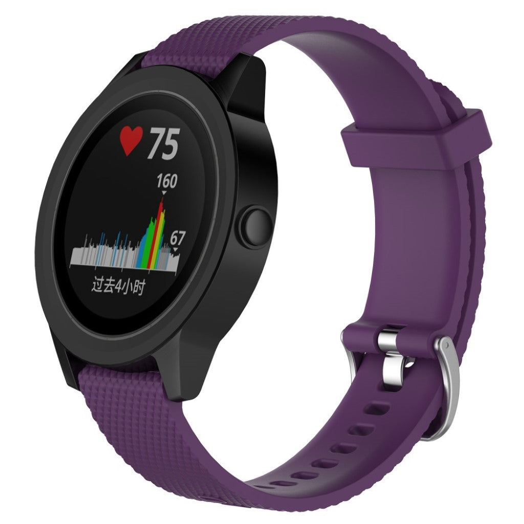Mega fantastisk Garmin Vivomove HR Silikone Rem - Lilla#serie_2