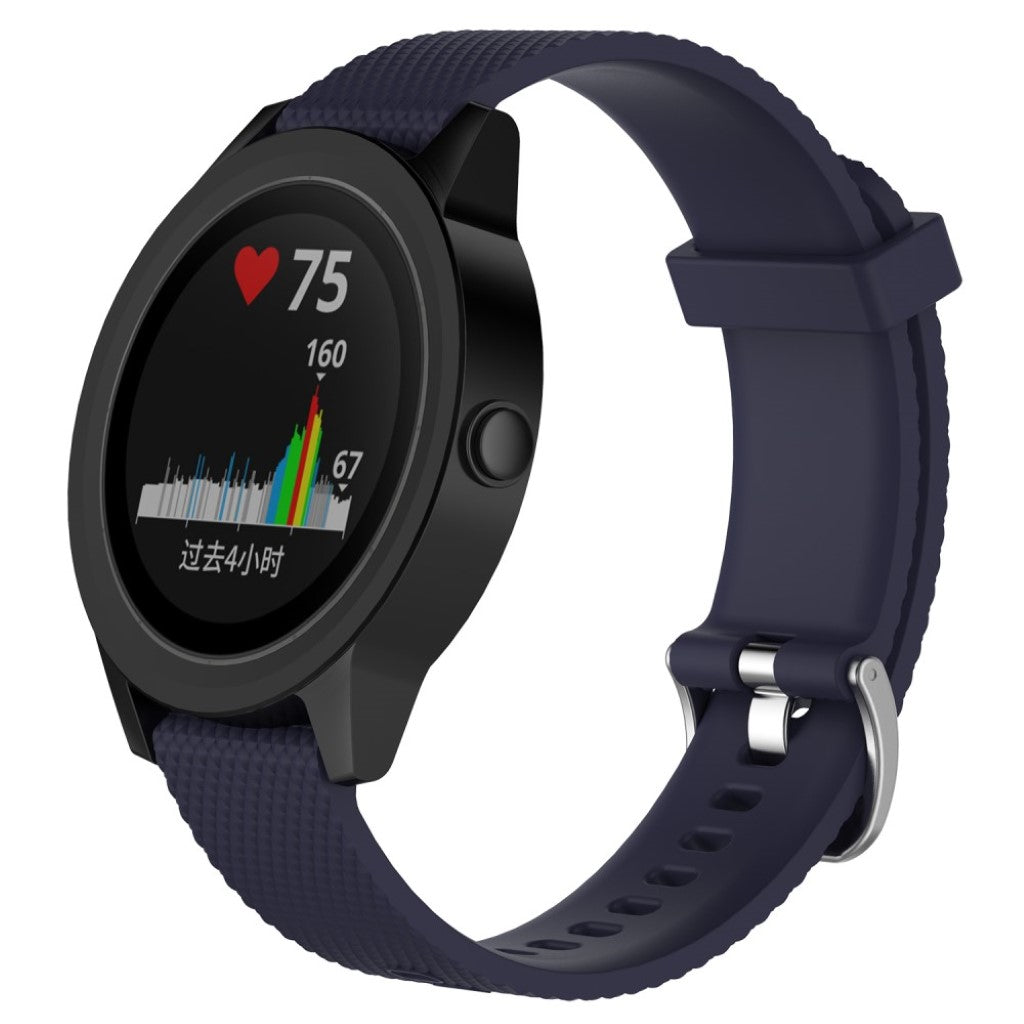 Mega fantastisk Garmin Vivomove HR Silikone Rem - Blå#serie_3