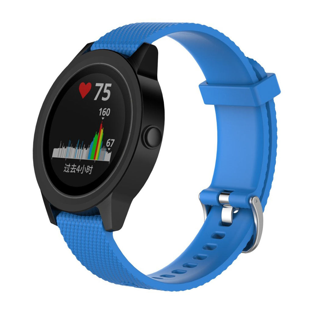 Mega fantastisk Garmin Vivomove HR Silikone Rem - Blå#serie_4