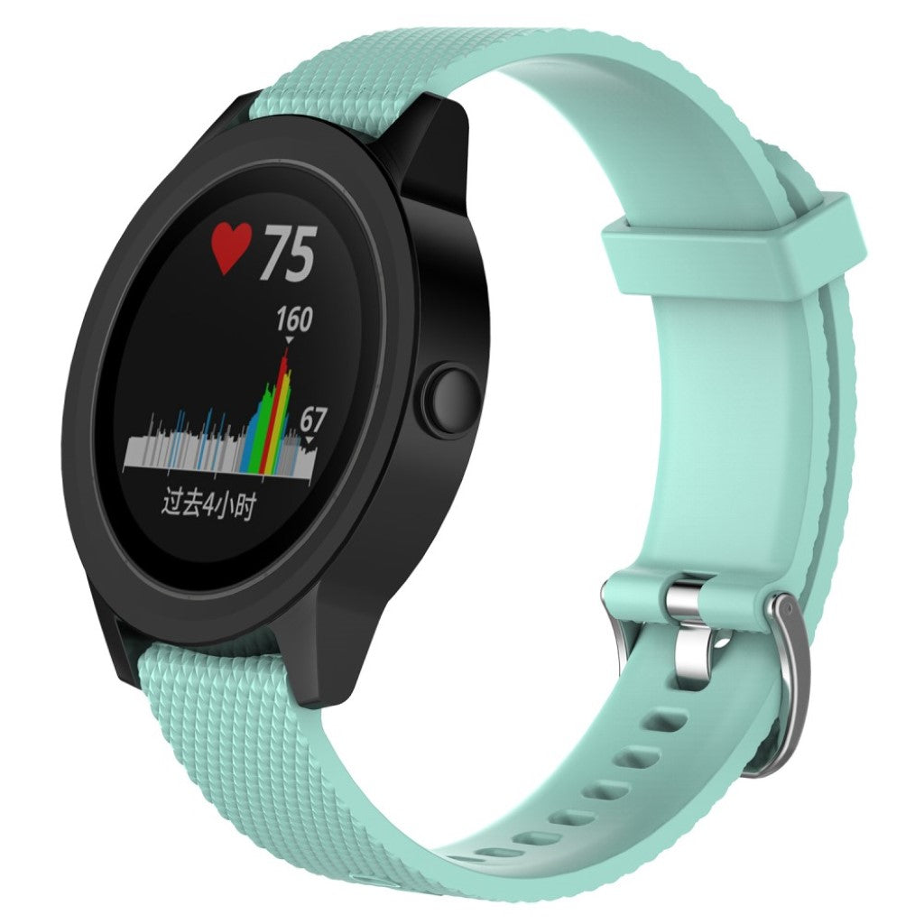 Mega fantastisk Garmin Vivomove HR Silikone Rem - Blå#serie_5