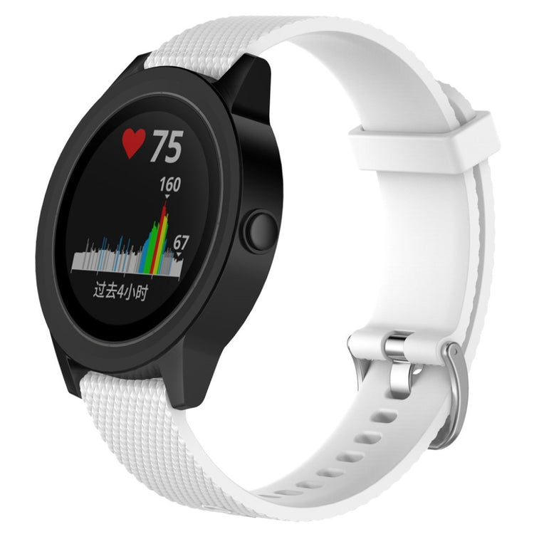 Mega fantastisk Garmin Vivomove HR Silikone Rem - Hvid#serie_9