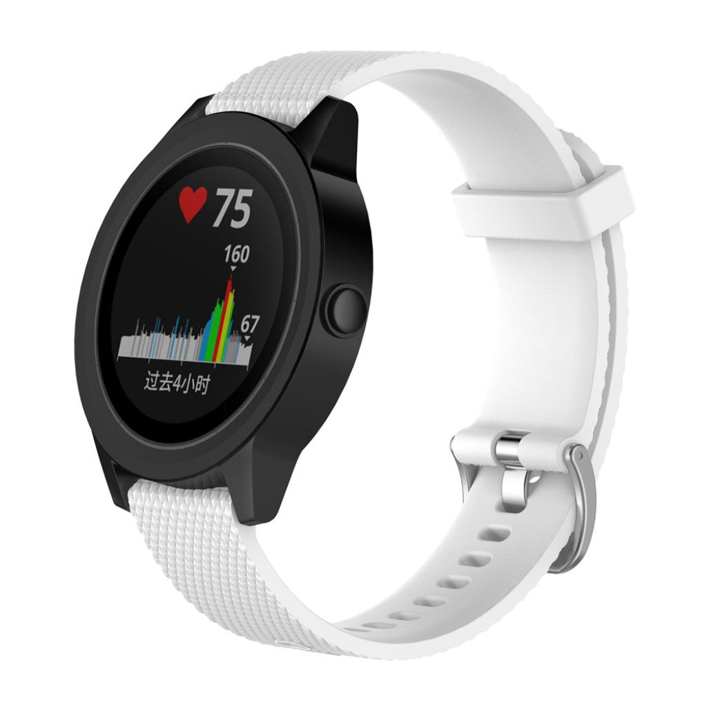 Mega fantastisk Garmin Vivomove HR Silikone Rem - Hvid#serie_9