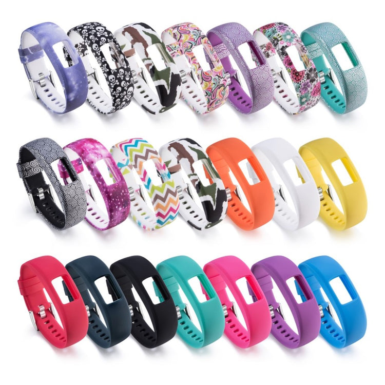 Holdbart Garmin Vivofit 4 Silikone Rem - Flerfarvet#serie_10