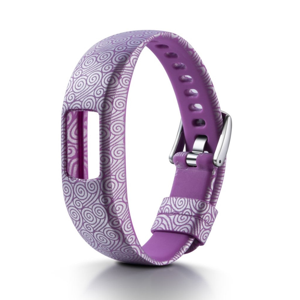 Holdbart Garmin Vivofit 4 Silikone Rem - Lilla#serie_2