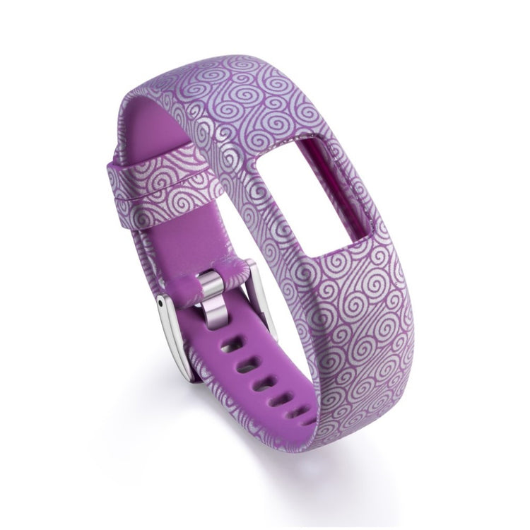 Holdbart Garmin Vivofit 4 Silikone Rem - Lilla#serie_2