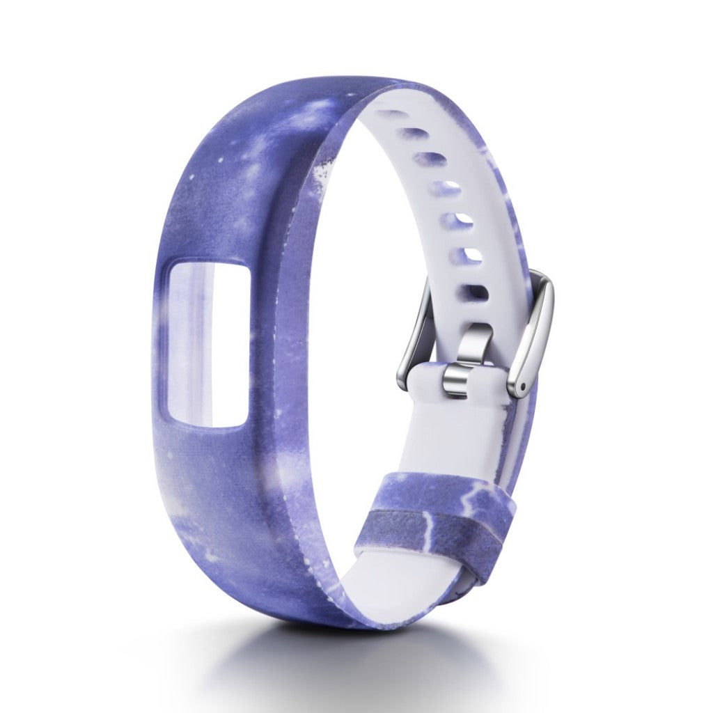 Holdbart Garmin Vivofit 4 Silikone Rem - Blå#serie_3
