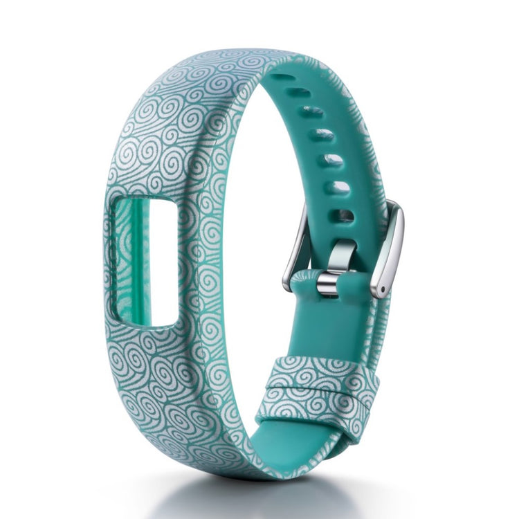 Holdbart Garmin Vivofit 4 Silikone Rem - Blå#serie_5