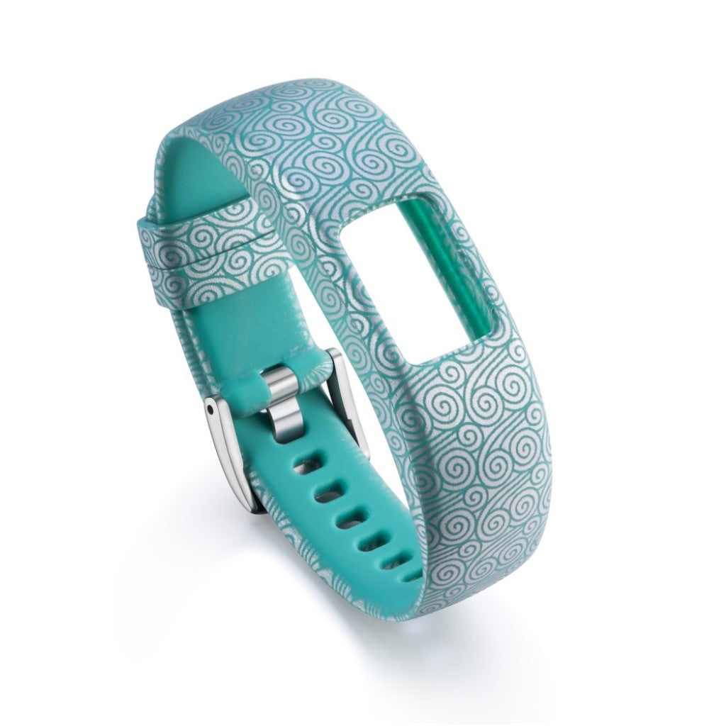 Holdbart Garmin Vivofit 4 Silikone Rem - Blå#serie_5