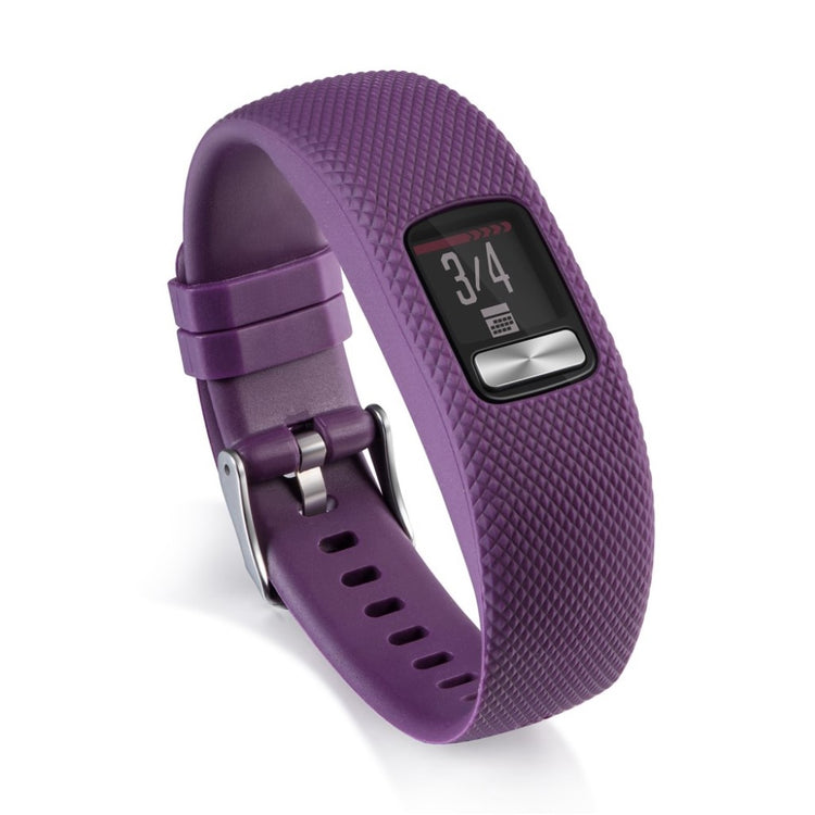 Mega hårdfør Garmin Vivofit 4 Silikone Rem - Lilla#serie_1