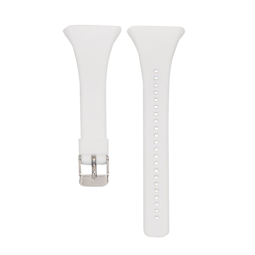 Helt vildt hårdfør Polar FT4 / Polar FT7 Silikone Rem - Hvid#serie_6
