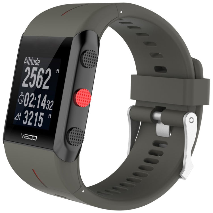 Eminent Polar V800 Silikone Rem - Sølv#serie_5