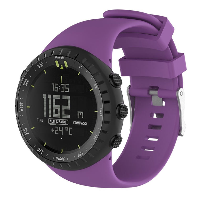 Fed Suunto Core Alu Black Silikone Rem - Lilla#serie_1