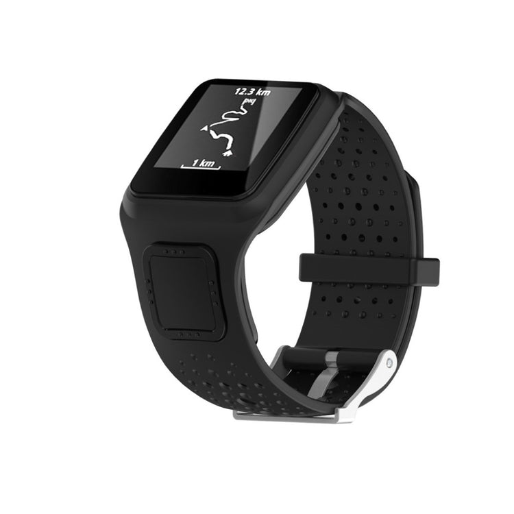 Super sejt TomTom Runner / TomTom Multi-Sport Silikone Rem - Sort#serie_5