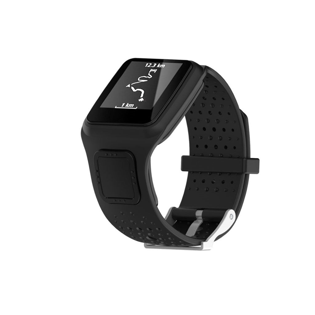 Super sejt TomTom Runner / TomTom Multi-Sport Silikone Rem - Sort#serie_5