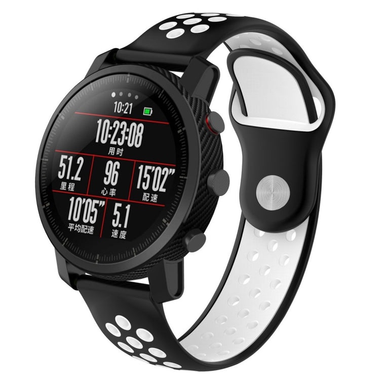 Mega skøn Amazfit 1 Silikone Rem - Hvid#serie_14