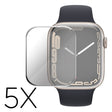5pcs Apple Watch Series 7 45mm Tempered Glass Screen Protector
