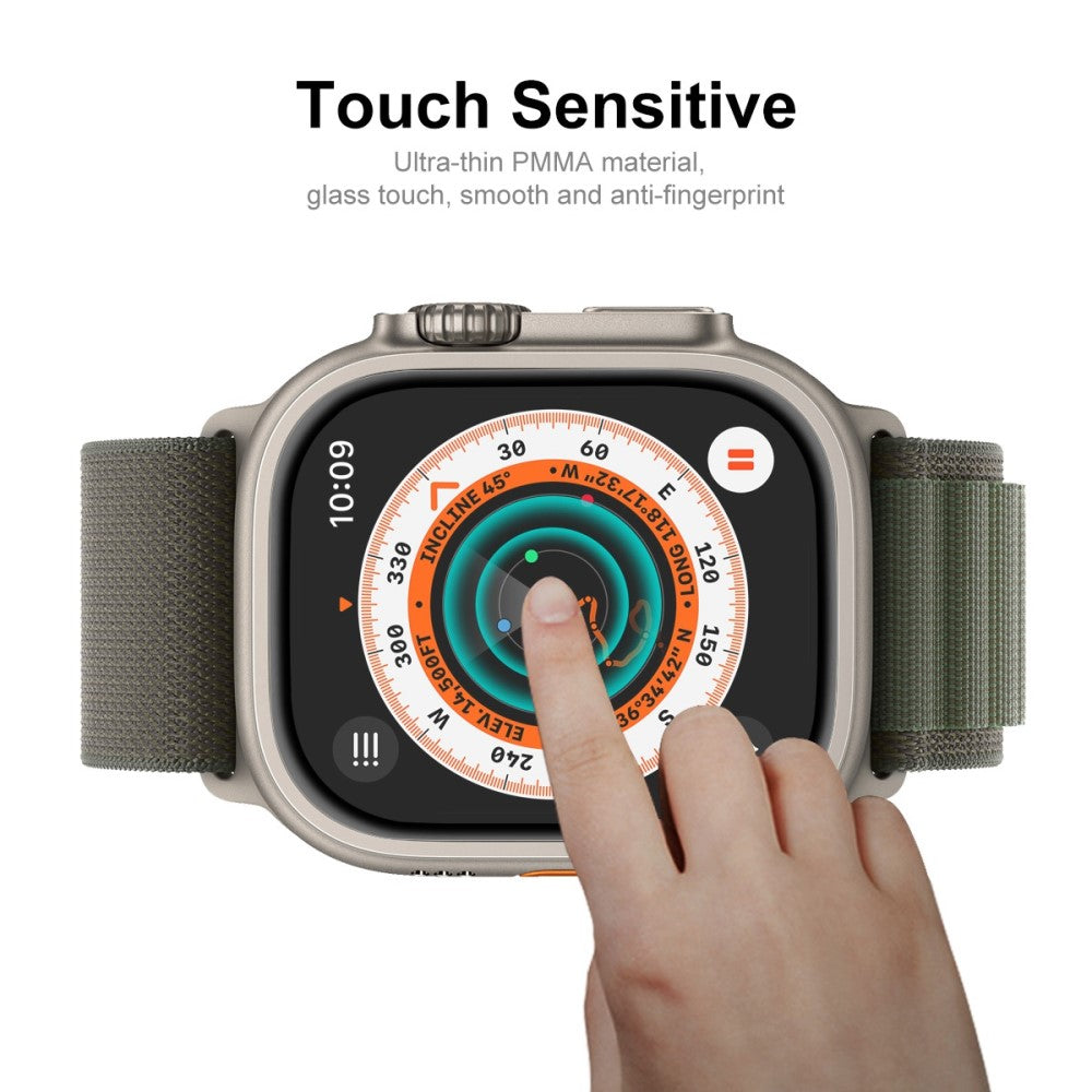 2stk Apple Watch Ultra Plastik Skærmbeskytter - Gennemsigtig#serie_574