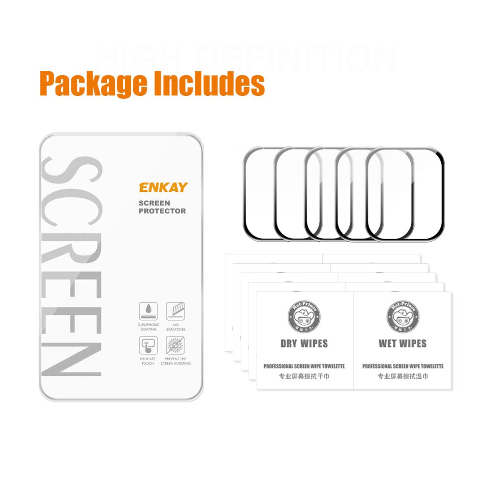 5stk Apple Watch Ultra Plastik Skærmbeskytter - Gennemsigtig#serie_576