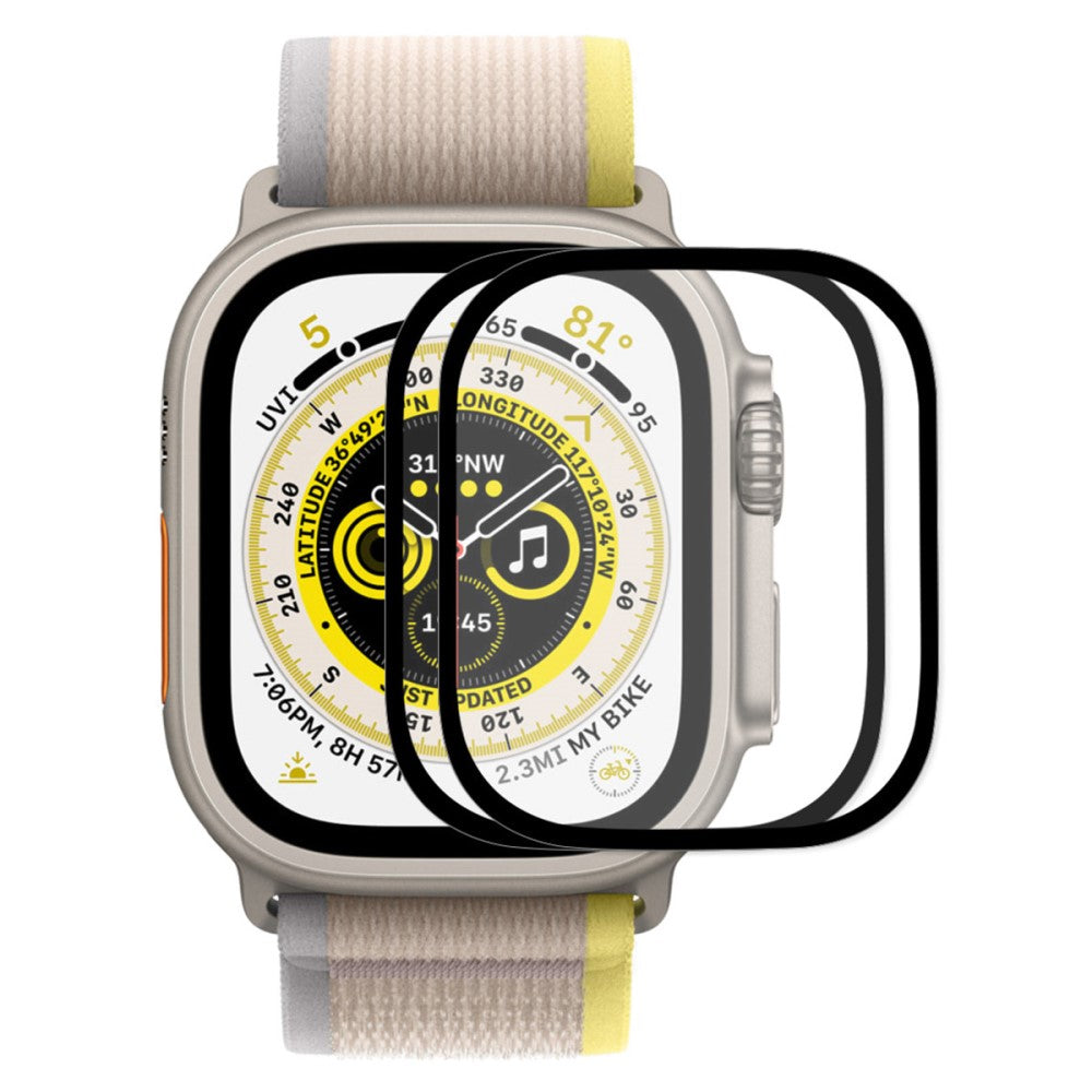 2stk Apple Watch Ultra Hærdet Glas Skærmbeskytter - Gennemsigtig#serie_593
