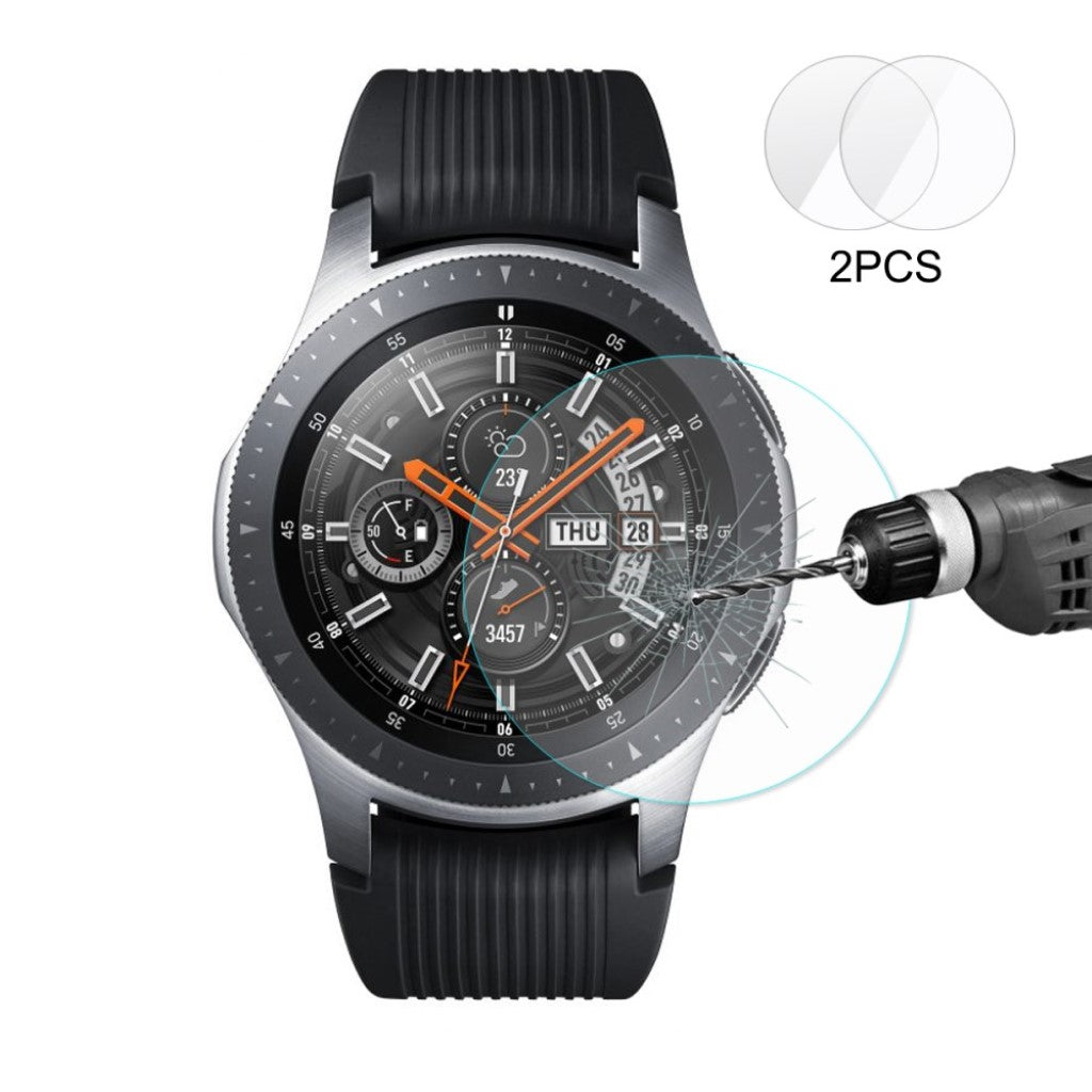2stk Samsung Galaxy Watch (46mm) Hærdet Glas Skærmbeskytter - Gennemsigtig#serie_278