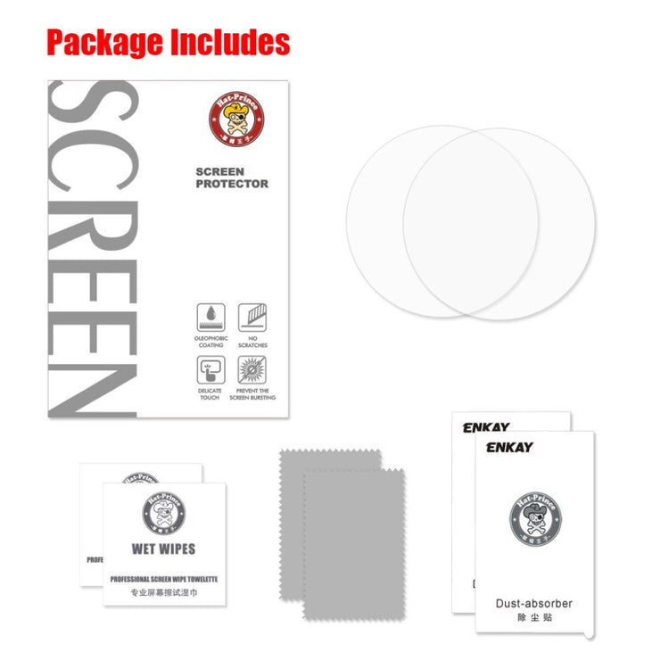 2stk Samsung Galaxy Watch (46mm) Hærdet Glas Skærmbeskytter - Gennemsigtig#serie_278
