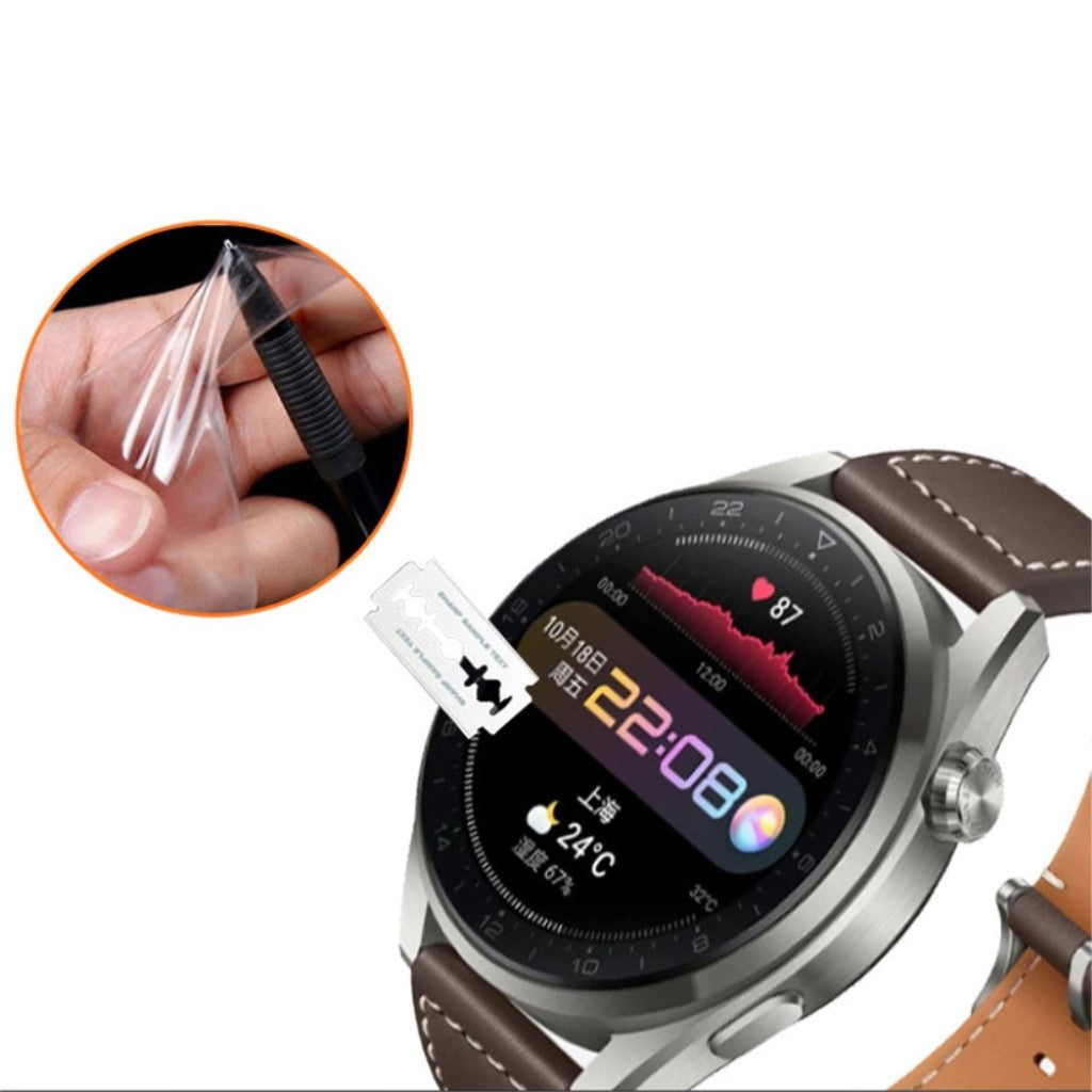 Huawei Watch 3 Pro Plastik Skærmbeskytter - Gennemsigtig#serie_300
