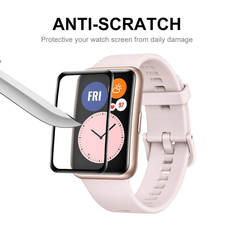 Huawei Watch Fit Mini Plastik  3D Kurvet Skærmbeskytter - Gennemsigtig#serie_343