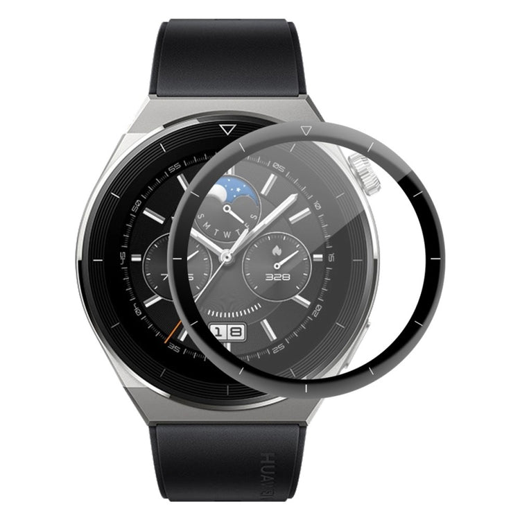 Huawei Watch GT 3 Pro 46mm Plastik  3D Kurvet Skærmbeskytter - Gennemsigtig#serie_375