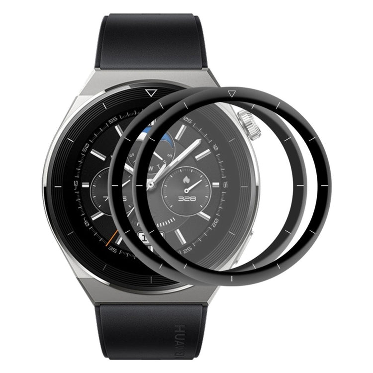 2stk Huawei Watch GT 3 Pro 46mm Plastik Skærmbeskytter - Gennemsigtig#serie_376