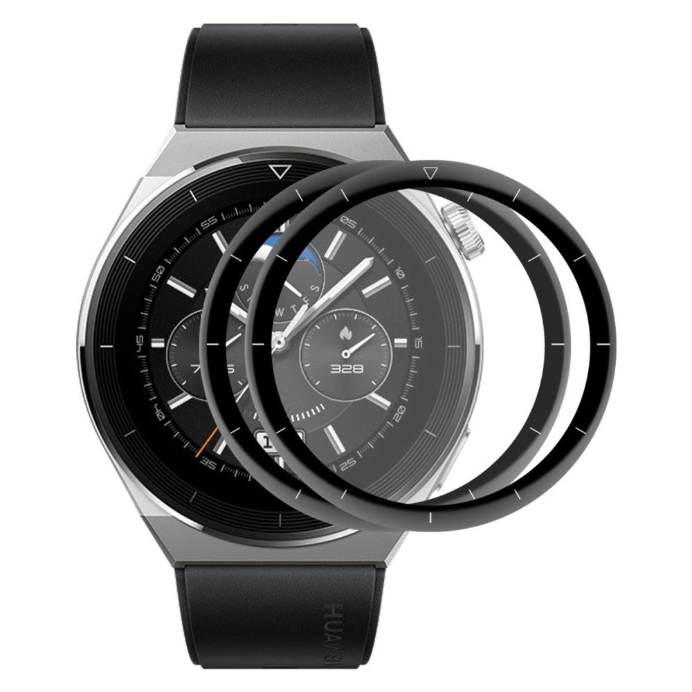 2stk Huawei Watch GT 3 Pro 46mm Plastik Skærmbeskytter - Gennemsigtig#serie_384