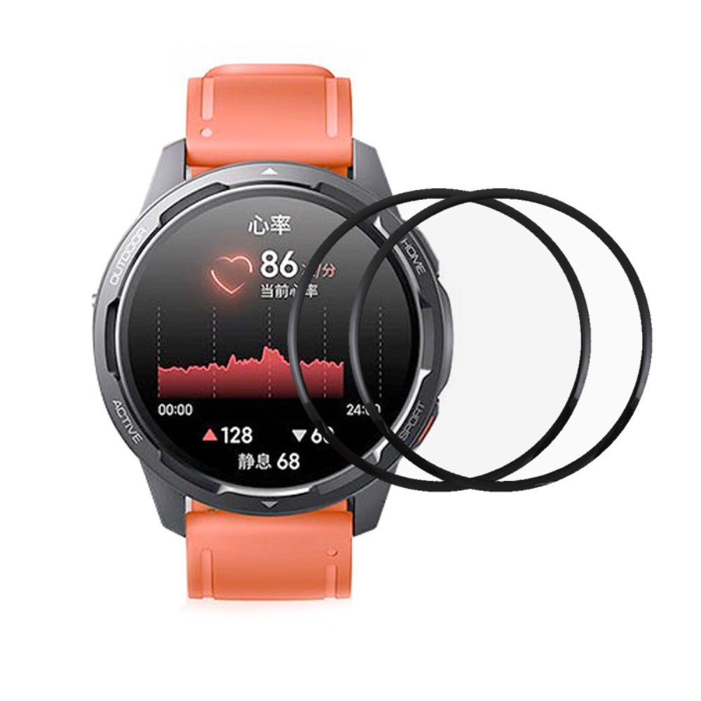 2stk Xiaomi Watch Color 2 Plastik Skærmbeskytter - Gennemsigtig#serie_122
