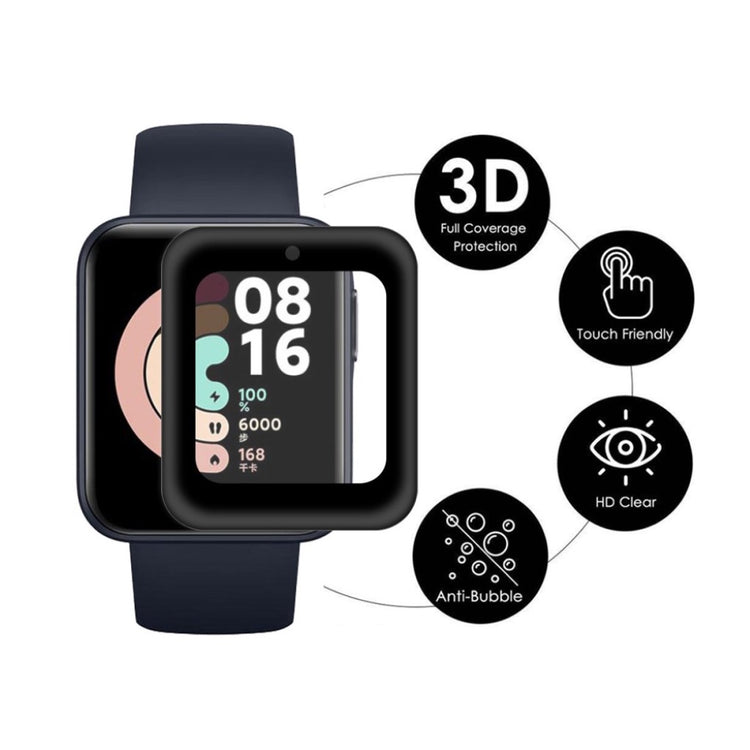 Xiaomi Redmi Watch Plastik Skærmbeskytter - Sort#serie_106