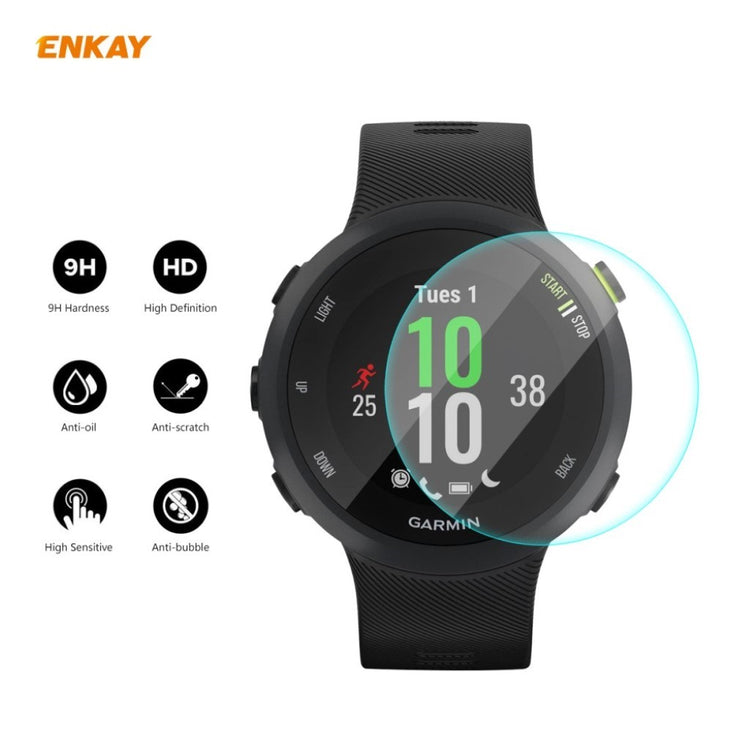 Garmin Forerunner 45 / Garmin Forerunner 45S Hærdet Glas  9H Skærmbeskytter - Gennemsigtig#serie_9