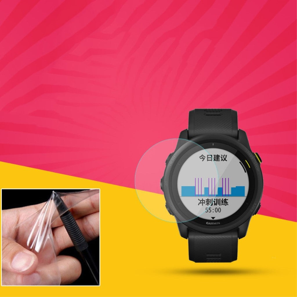 Garmin Forerunner 745 Silikone Skærmbeskytter - Gennemsigtig#serie_112