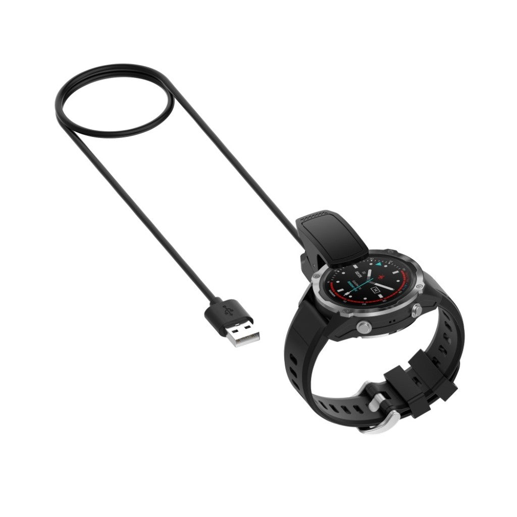 Plastik Garmin Descent Mk2i / Garmin Descent Mk2 USB Opladningskabel - Sort#serie_126