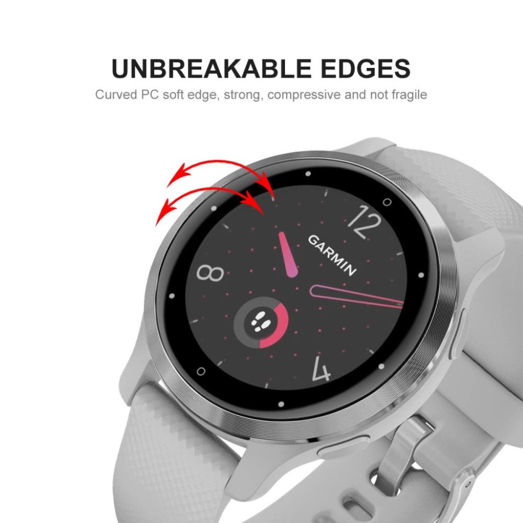2stk Garmin Venu 2S / Garmin Vivoactive 4S Plastik Skærmbeskytter - Gennemsigtig#serie_134