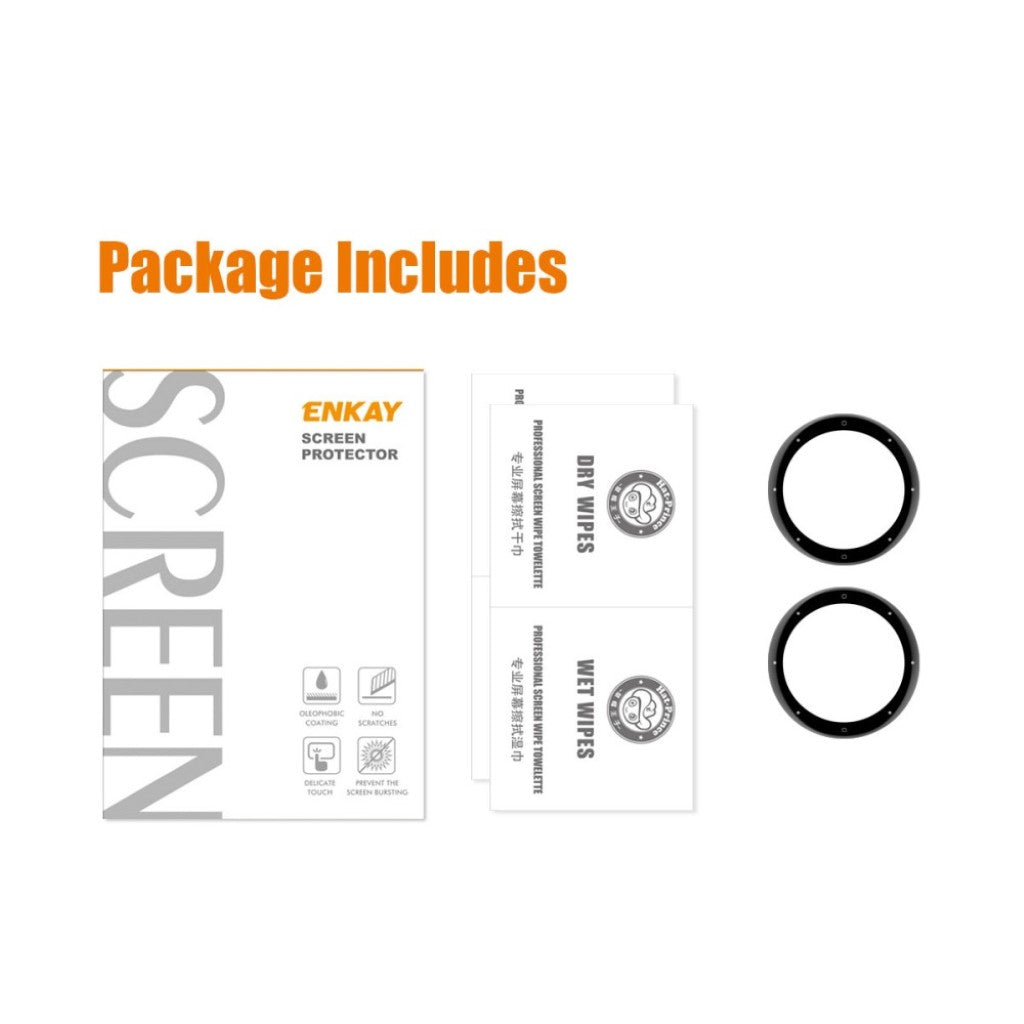 2stk Garmin Venu 2S / Garmin Vivoactive 4S Plastik Skærmbeskytter - Gennemsigtig#serie_134