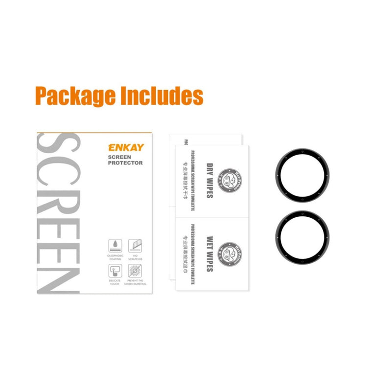 2stk Garmin Venu 2S / Garmin Vivoactive 4S Plastik Skærmbeskytter - Gennemsigtig#serie_134