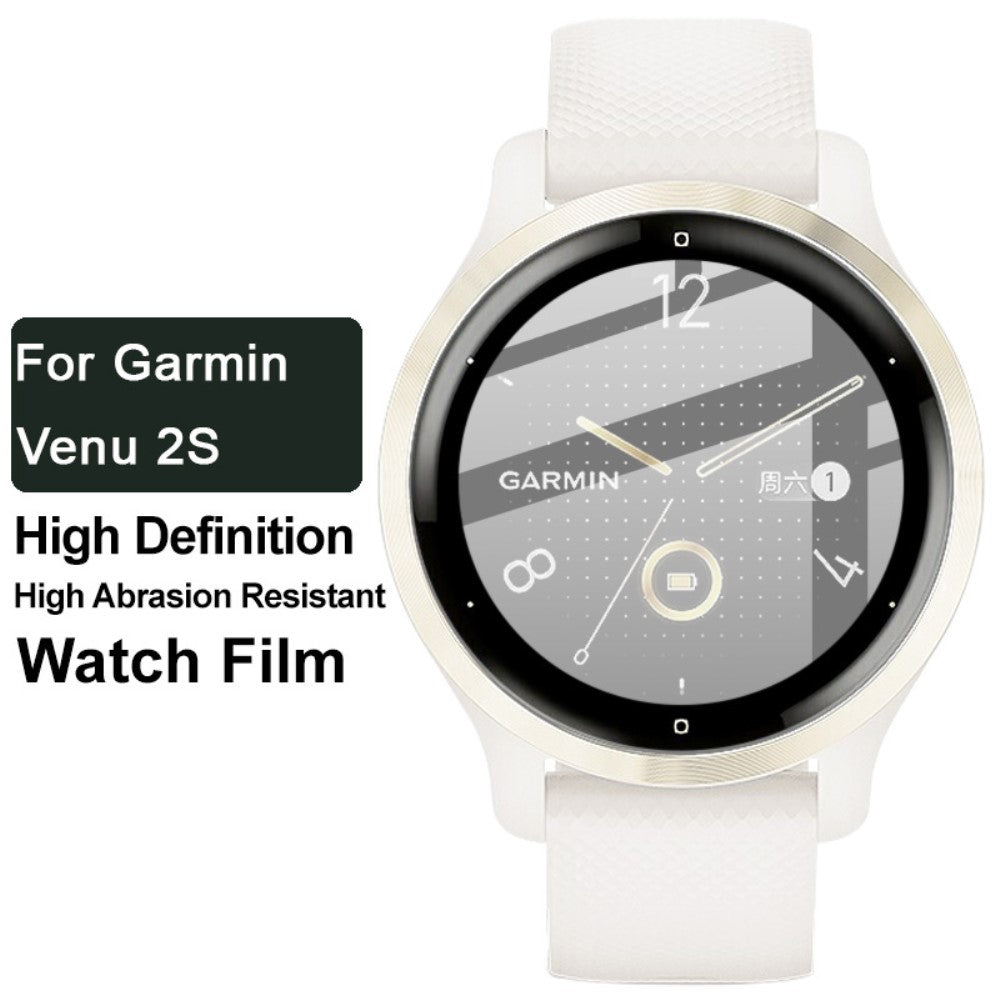 Garmin Venu 2S Plastik Skærmbeskytter - Gennemsigtig#serie_148