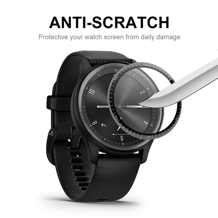 Garmin Vivomove Sport Plastik  3D Kurvet Skærmbeskytter - Gennemsigtig#serie_194